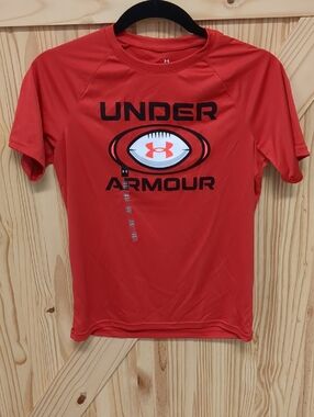 Under Armour Red Football Graphic Tee